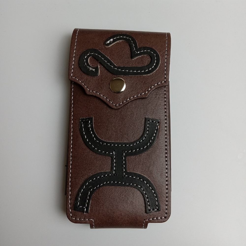 WESTERN LEATHER CELL PHONE CASE, FUNDA VAQUERA DE‎ CUERO COWBOY RODEO PHONE CASE
